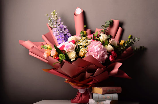 Luxury Pink & Purple Flowers Bouquet