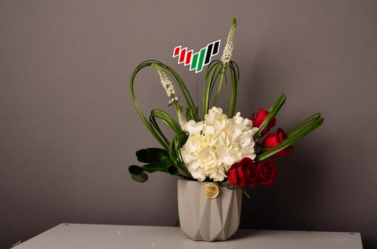 Flag day flowers vase