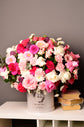 Luxury pink flowers box