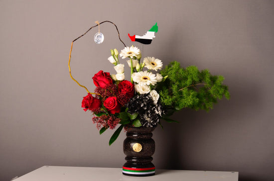 flowers vase flag day