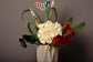 Flag day flowers vase