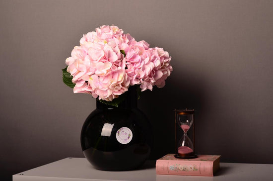 Luxury pink flowers vase