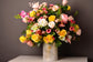 Artificial flowers vase