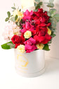 Pink and red flowers box