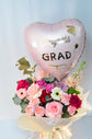 Graduation pink flowers bouquet