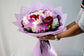 Pink white and red peony bouquet