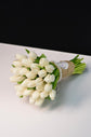 White tulips bridal bouquet