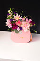 Pink flowers box