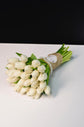 White tulips bridal bouquet