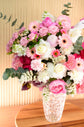 Luxury pink flower Vase