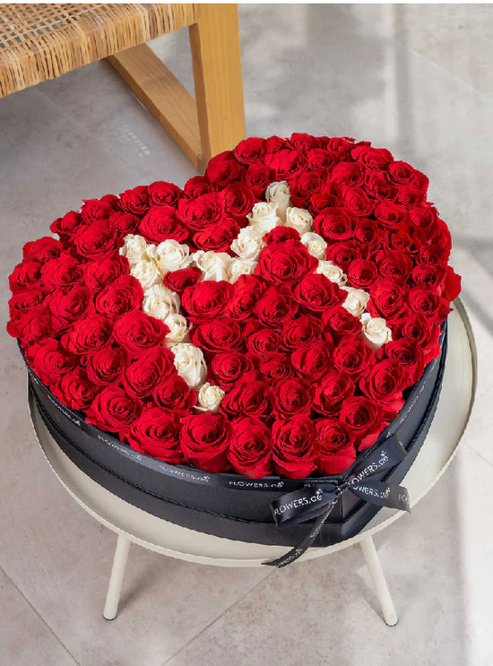 luxury red rose box