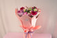 Pink and white flowers bouquet