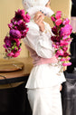 Luxury fuchsia bridal bouquet مسكة الحنا