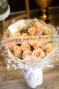 peach rose Bouquet