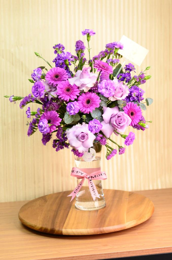 Pink and purple Vase