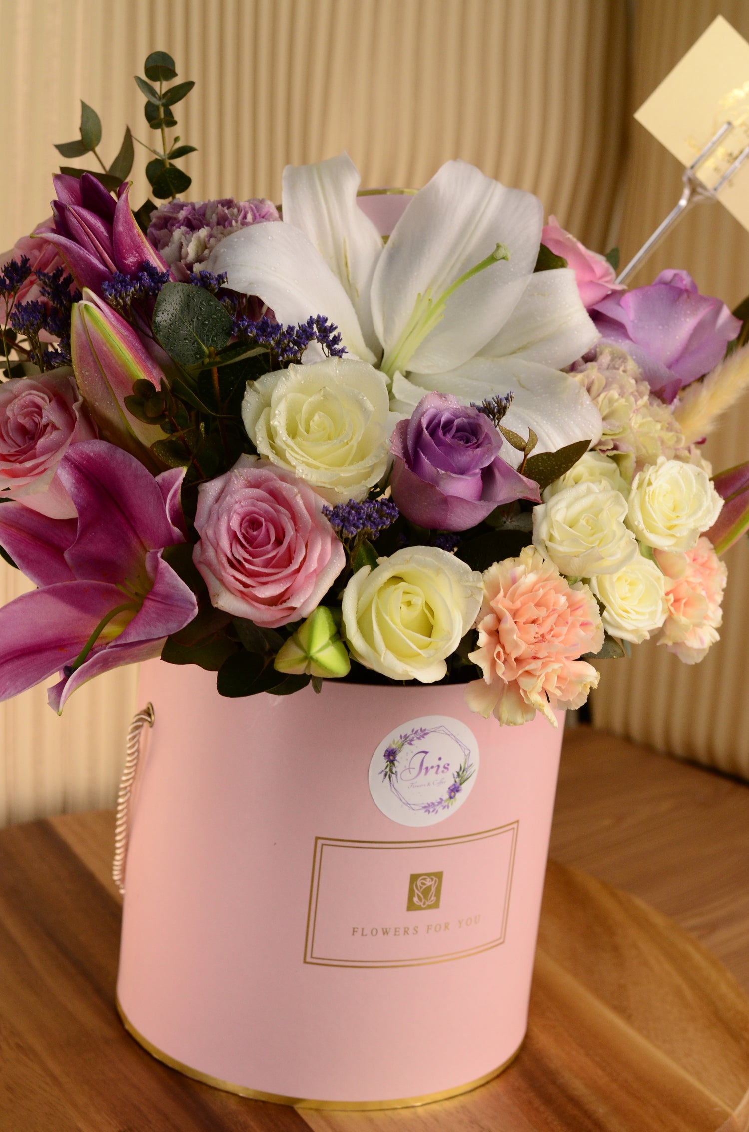 pink & Lily flowers box