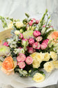 Orange pink and white flowers Bouquet