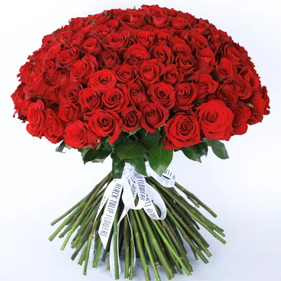 100 Red Rose Bouquet | Order Online
