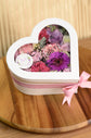 Pink and purple flowers box