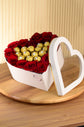 red rose box with Ferrero