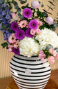 White and purple luxury Vase