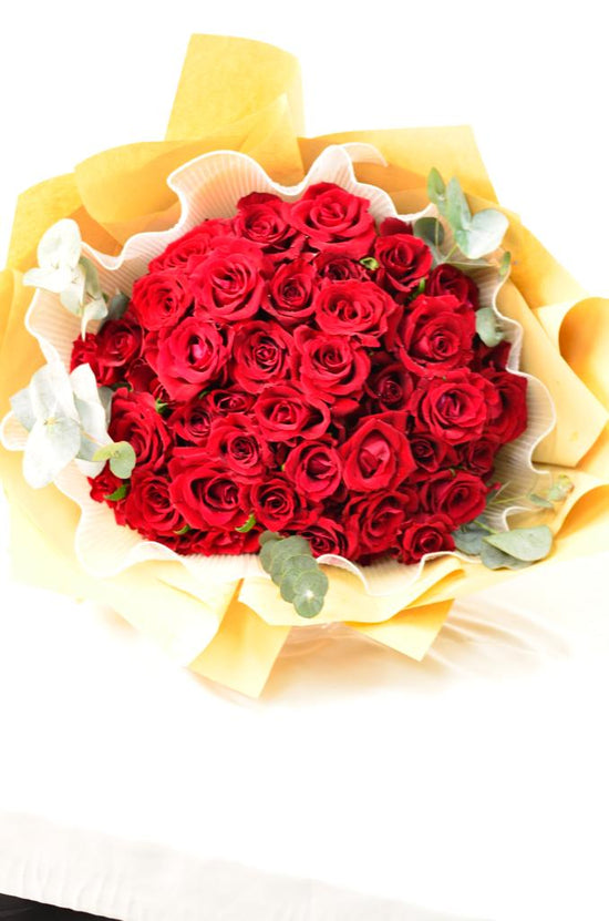 40 red rose bouquet