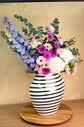 White and purple luxury Vase