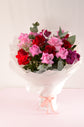Pink and red flowers bouquet