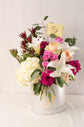 White and pink flowers box