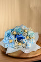 Send Iris Fresh Blue Flower & Chocolate Bouquet in UAE