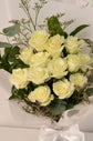 white rose bouquet