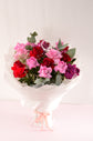 Pink and red flowers bouquet